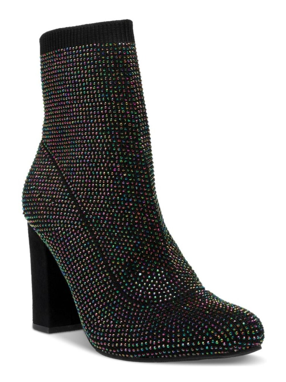 WILD PAIR Womens Pointed Toe Block Heel Dress Booties Black Size 7.5M NWB